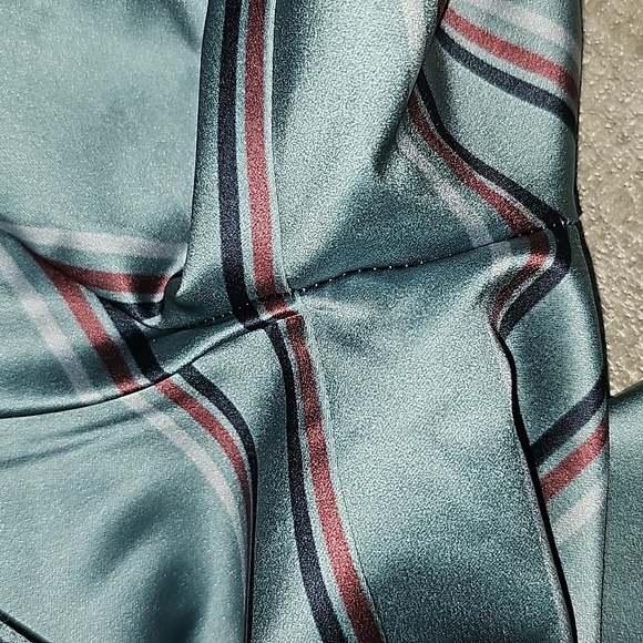 NWT Hermant & Nandita Mint Striped Wide Leg Pant Sz M - Picture 7 of 16